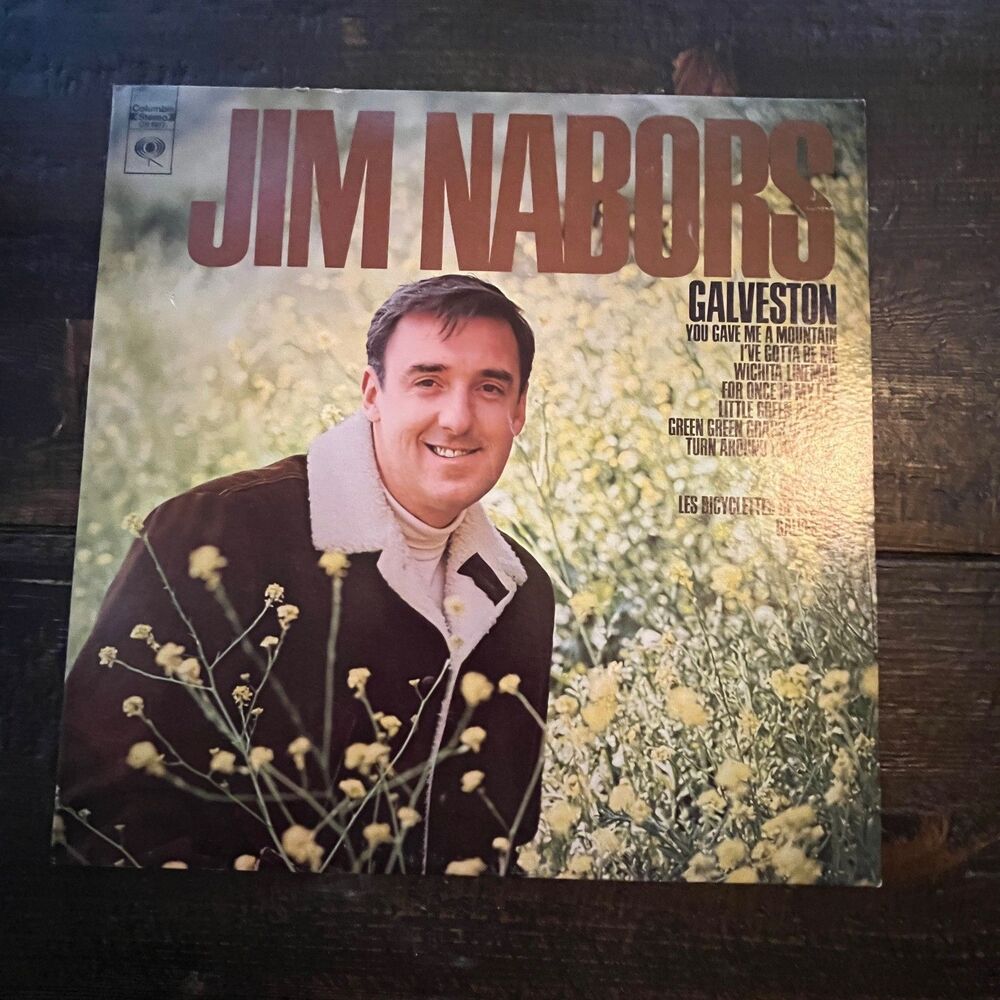 Jim Nabors Galveston Vintage 1969 LP Vinyl Record Album CS 9817 Christmas